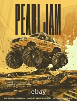 BOTH MSG Posters Pearl Jam Sep 3 & 4, 2024 Madison Square Garden New York City