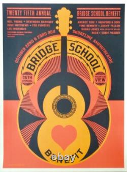 BRIDGE SCHOOL BENEFIT 2011 concert poster NEIL YOUNG PEARL JAM 14x21 BGP NM