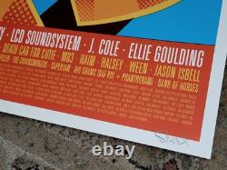 Bonnaroo Poster 2016 Signed, #/120 Pearl Jam Dead & Co Manchester TN OFFICIAL