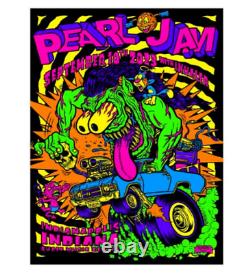 Brand New Pearl Jam Noblesville Indiana Official Event Poster 2023 Brian Romero