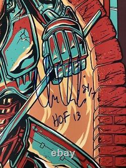 Chris Chelios Signed Pearl Jam Gig Poster Detroit Ins HOF 2013 #24 10/16/14 JSA