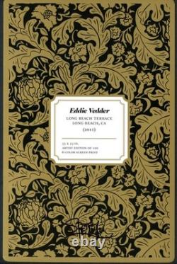 Chuck Sperry Eddie Vedder Long Beach 2011 Pearl Jam Show Card Print Mini Poster