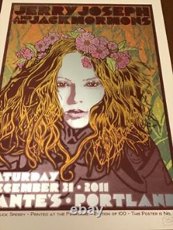Chuck Sperry Jerry Joseph poster Portland 2011 Mint #69/100 Emek Phish Pearl Jam