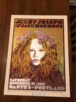 Chuck Sperry Jerry Joseph poster Portland 2011 Mint #69/100 Emek Phish Pearl Jam