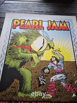 Chuck Sperry Pearl Jam Buenos Aires 2013 Screenprint Poster S/N xx/100