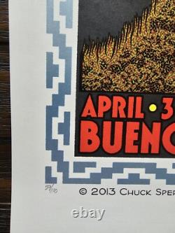Chuck Sperry Pearl Jam Buenos Aires 2013 Screenprint Poster S/N xx/100