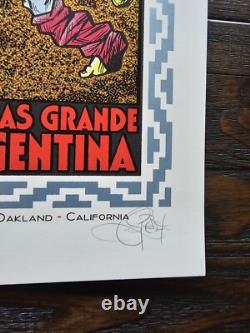 Chuck Sperry Pearl Jam Buenos Aires 2013 Screenprint Poster S/N xx/100