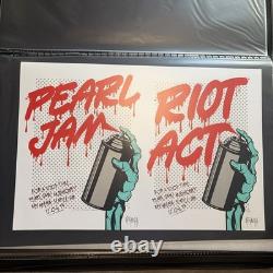 DFACE x PEARL JAM'Riot Act' Double-Screen Print (The best of the series!) Sign