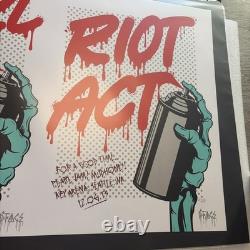 DFACE x PEARL JAM'Riot Act' Double-Screen Print (The best of the series!) Sign
