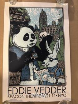 EDDIE VEDDER/ BEACON THEATER/ NEW YORK/ 2011/ Kozick poster