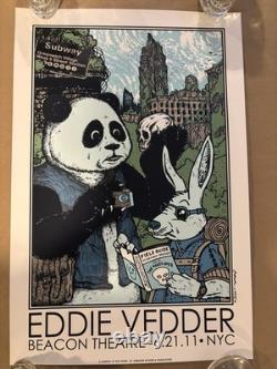 EDDIE VEDDER/ BEACON THEATER/ NEW YORK/ 2011/ Kozick poster