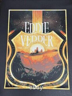 EDDIE VEDDER CHICAGO POSTER Auditorium Theatre 2/9/2022 BELLA GRACE Pearl Jam