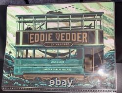 EDDIE VEDDER DUBLIN IRELAND July 3 2019 Poster Travis Price SE PEARL JAM