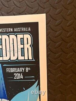 EDDIE VEDDER PERTH, AUSTRALIA 2014 POSTER by Dayne Henry Pearl Jam SE