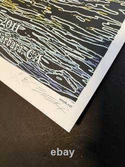 EMEK Eddie Vedder Santa Barbara 2011 poster A/P signed doodled pearl jam print