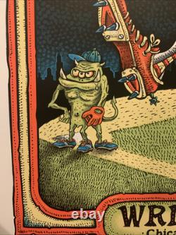 EMEK PEARL JAM Concert Poster 7/19/13 Wrigley Field Chicago 2013 Show Edition