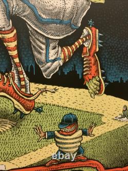 EMEK PEARL JAM Concert Poster 7/19/13 Wrigley Field Chicago 2013 Show Edition