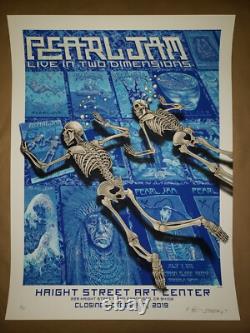 EMEK Pearl Jam Live in Two Dimensions SIGNED Poster Screen Print #32/115 Vedder