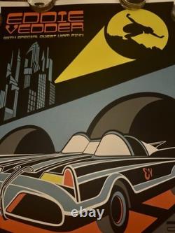 Eddie Vedder 2008 Solo Tour Brad Klausen Batmobile Poster Pearl Jam Batman