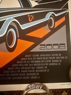 Eddie Vedder 2008 Solo Tour Brad Klausen Batmobile Poster Pearl Jam Batman