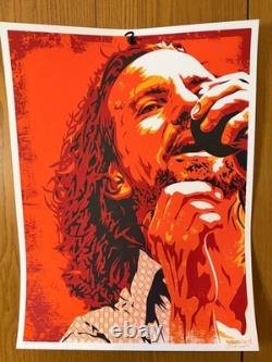Eddie Vedder 2010 Screenprint Art Poster by Joshua Budich Pearl Jam #7/200 Rare