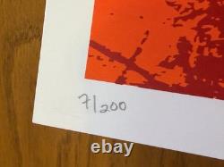 Eddie Vedder 2010 Screenprint Art Poster by Joshua Budich Pearl Jam #7/200 Rare
