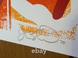 Eddie Vedder 2010 Screenprint Art Poster by Joshua Budich Pearl Jam #7/200 Rare