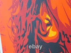 Eddie Vedder 2010 Screenprint Art Poster by Joshua Budich Pearl Jam #7/200 Rare