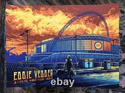 Eddie Vedder London Wembley Stadium poster 2019 Dan Mumford Pearl Jam Print