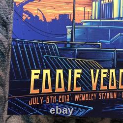 Eddie Vedder London Wembley Stadium poster 2019 Dan Mumford Pearl Jam Print