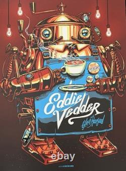 Eddie Vedder Melbourne 2014 Poster by Munk One Rock Music Art