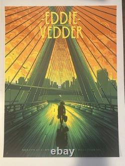 Eddie Vedder Mumford Sao Paulo Artist Edition Signed And Marked AE Poster