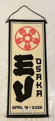 Eddie Vedder OSAKA JAPAN WALL HANGING 35x14 Festival Hall 4/16/2026 Pearl Jam
