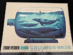 Eddie Vedder Ohana 2019 Poster Justin Erickson Whale Bottle Pattern