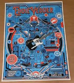 Eddie Vedder Pearl Jam Poster Autographed/Signed #/100 Royal Albert London 2024