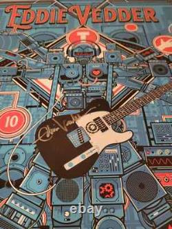 Eddie Vedder Pearl Jam Poster Autographed/Signed #/100 Royal Albert London 2024