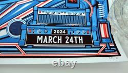 Eddie Vedder Pearl Jam Signed Autograph Concert Show Poster /100 PSA/DNA COA