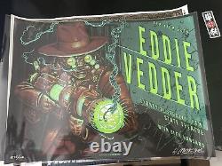 Eddie Vedder Poster 2/11/2014 Sydney Australia Signed & Numbered #/100 A/P