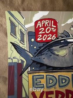 Eddie Vedder Poster-Tokyo 4/20/26-Munk One AP Overcast Variant xx/100