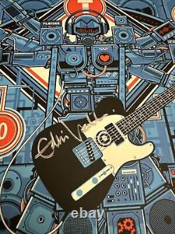 Eddie Vedder SIGNED Concert, Gig Poster Autographed Print #'d 58/100 Pearl Jam