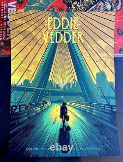 Eddie Vedder São Paulo Brazil Bridge SE Poster 2018 by Dan Mumford Pearl Jam PJ