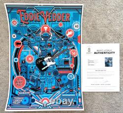 Eddie Vedder Signed Royal Albert Hall 2024 London Concert Tour Poster /100 BAS