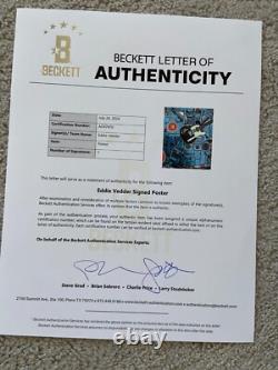 Eddie Vedder Signed Royal Albert Hall 2024 London Concert Tour Poster /100 BAS
