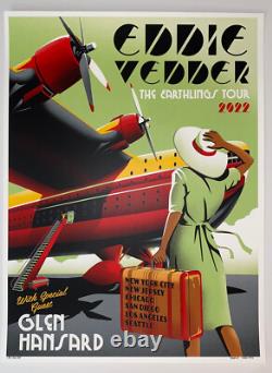 Eddie Vedder The Earthlings 2022 Tour Poster Print AP X/200 Pearl Jam AP Signed