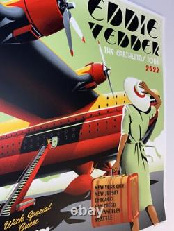 Eddie Vedder The Earthlings 2022 Tour Poster Print AP X/200 Pearl Jam AP Signed