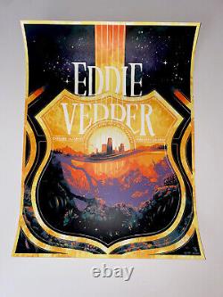Eddie Vedder The Earthlings Chicago Poster Print 2022 AP SIGNED X/100 Pearl Jam