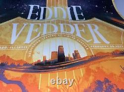 Eddie Vedder The Earthlings Chicago Poster Print 2022 AP SIGNED X/100 Pearl Jam