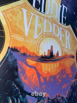 Eddie Vedder The Earthlings Chicago Poster Print 2022 AP SIGNED X/100 Pearl Jam