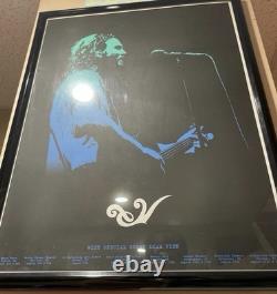 Eddie Vedder Tour Poster 2008 East Coast by Brad Klausen in frame