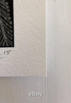 Emek Chief Mini Art Print Doodled S/N# 339/500 Pearl Jam 2015